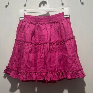 New NWT HILL HOUSE Paz mini ruffle skirt size small